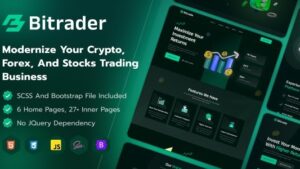 Bitrader (v1.0.0) Crypto, Stock and Forex Trading Business HTML Template