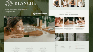Blanche - Spa & Wellness Elementor Template Kit