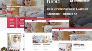 Blod - Blood Drive & Donation Campaigns Elementor Template Kit
