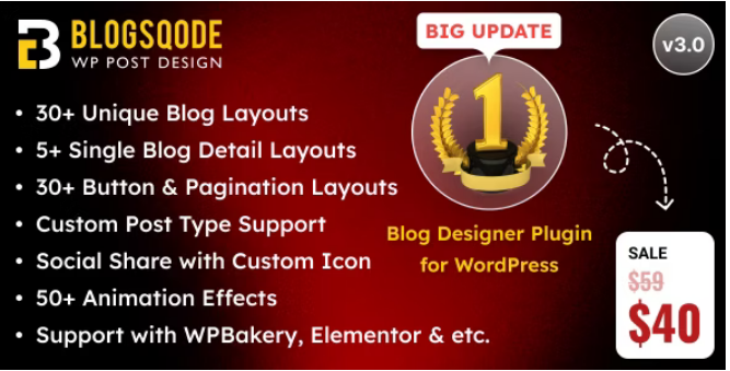 Blogsqode (v3.0.0) Blog Design for WordPress