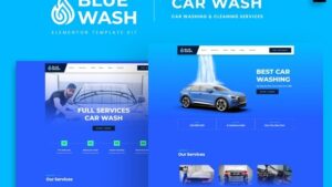 Bluewash - Car Washing & Cleaning Services Template Kit