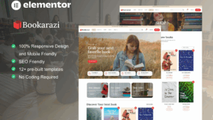 Bookarazi - Author & Publisher Elementor Template Kit