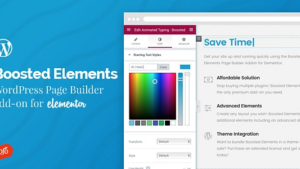 Boosted Elements v6.3 WordPress Page Builder Add-on for Elementor