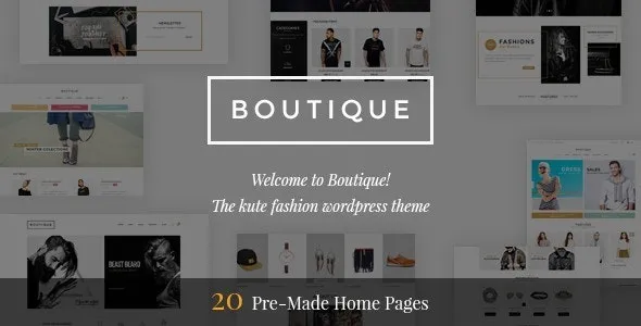 Boutique (v2.3.3) Kute Fashion WooCommerce Theme ( RTL Supported )