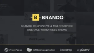 Brando (v3.0) Responsive and Multipurpose OnePage WordPress Theme [Activated]