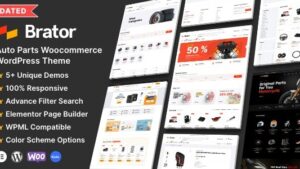 [Activated] Brator (v3.0) Auto Parts WooCommerce WordPress Theme