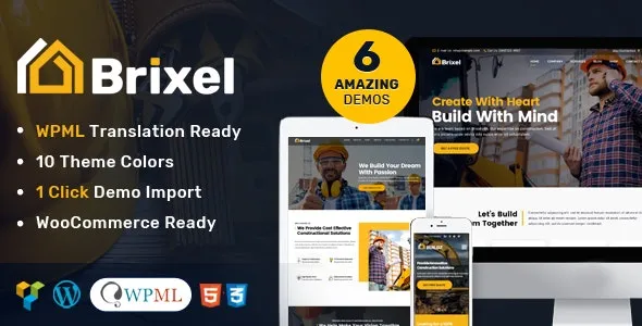 Brixel (v2.1.0) 建筑建设WordPress主题
