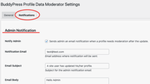 BuddyPress Profile Data Moderator v.1.0.2