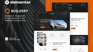 Buildery – Construction & Building Company Elementor Template Kit