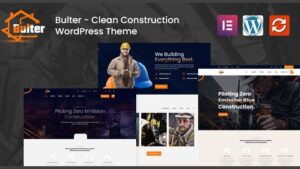 Bulter (v1.0.7) Clean Construction WordPress Theme