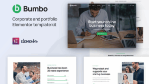 Bumbo - Business & Startup Portfolio Elementor Template Kit
