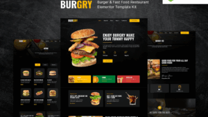Burgero - Burger & Fast Food Restaurant Elementor Template Kit