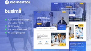 Busima - Business Consultant Elementor Template Kit