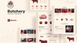 Butcha - Butchery Shop Elementor Template Kit