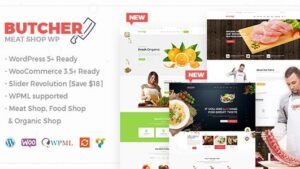 Butcher v2.36 Meat, Organic Shop Woocommerce WordPress Theme