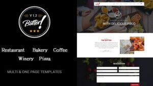 Butter - Restaurant, Bakery, Coffee HTML Template