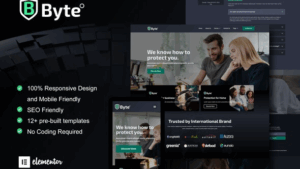 Byte - Cyber Security Business Elementor Template Kit