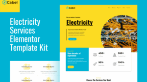 Cabel - Electricity Services Elementor Template Kit
