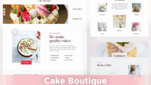 Cake Boutique - Cake Elementor Template Kit