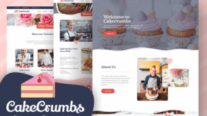 Cakecrumbs - Bakery Elementor Template kit