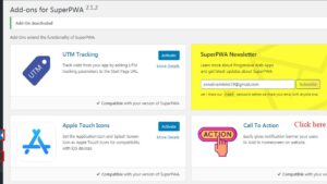 Fixed* Call to Action for PWA v1.9.2