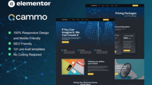 Cammo - Creative Agency Services Elementor Template Kit