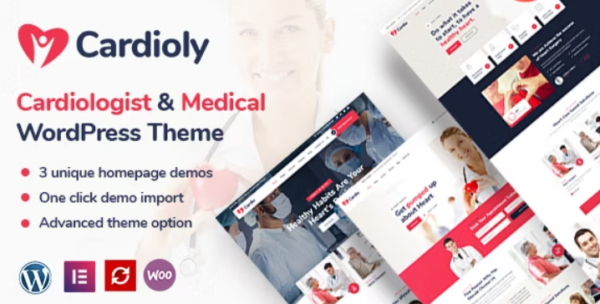 Cardioly v2.8 Cardiologist and Medical WordPress Theme