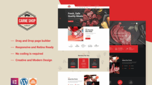 Carne - Meat Shop Elementor Template Kit