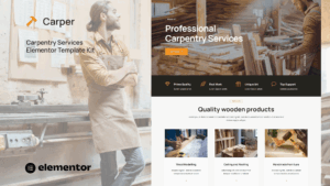 Carper - Carpenter & Craftman Elementor Template Kit
