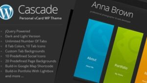 Cascade v8.4 Personal vCard WordPress Theme