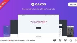 Caxos v1.0 Landing Page Template