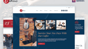 Cedric - Coffee & Beverages Elementor Template Kit