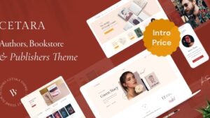 Cetara v2.0 Beautiful WordPress Theme for Authors