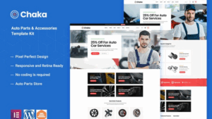 Chakta - Auto Parts Store & Accessories Elementor Template Kit