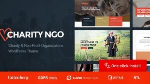 Charity NGO v1.1.5 Donation & Nonprofit Organization WordPress Theme