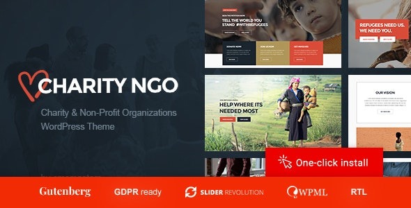 Charity NGO v1.1.5 Donation & Nonprofit Organization WordPress Theme