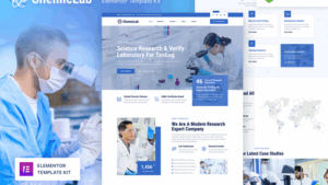 ChemicLab – Science Research & Laboratory Elementor Template Kit