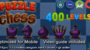 Chess Puzzle 400 (Admob + GDPR + Android Studio) 8 July 2023