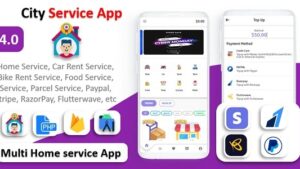 City Service App (v4.0) Service At Home | Multi Payment Gateways Integrated | Multi Login