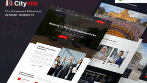 Cityvile – City Government & Municipal Elementor Template Kit