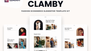 Clamby - Fashion Ecommerce Elementor Template Kit