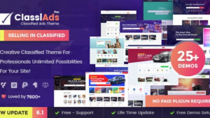 Classiads v6.1.10 Classified Ads WordPress Theme [Activated]