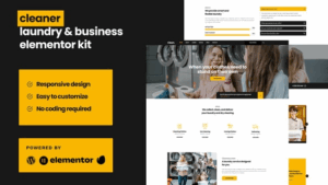 Cleaner - Laundry Business Elementor Template Kit