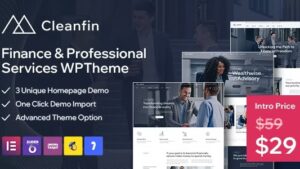 Cleanfin (v4.2) Finance Consulting WordPress Theme