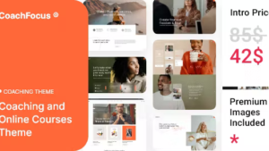 CoachFocus v1.3.0 Coaching & Online Courses WordPress Theme