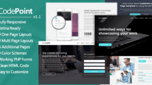 CodePoint (v1.2.5) Landing Page WordPress Theme