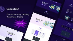 Coeus v.1.2.0 Cryptocurrency Landing Page WordPress Theme