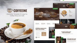 Coffeeine – Coffee Shop & Cafe Elementor Template Kit