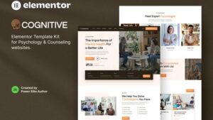 Cognitive – Psychology & Counseling Elementor Template Kit