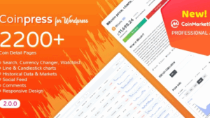 Coinpress (v2.3.2) Cryptocurrency Pages for WordPress